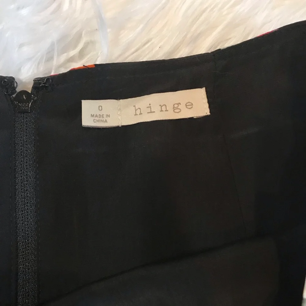 Hinge NWT Abstract Dot Pleated Mini Skirt - Picture 4 of 4